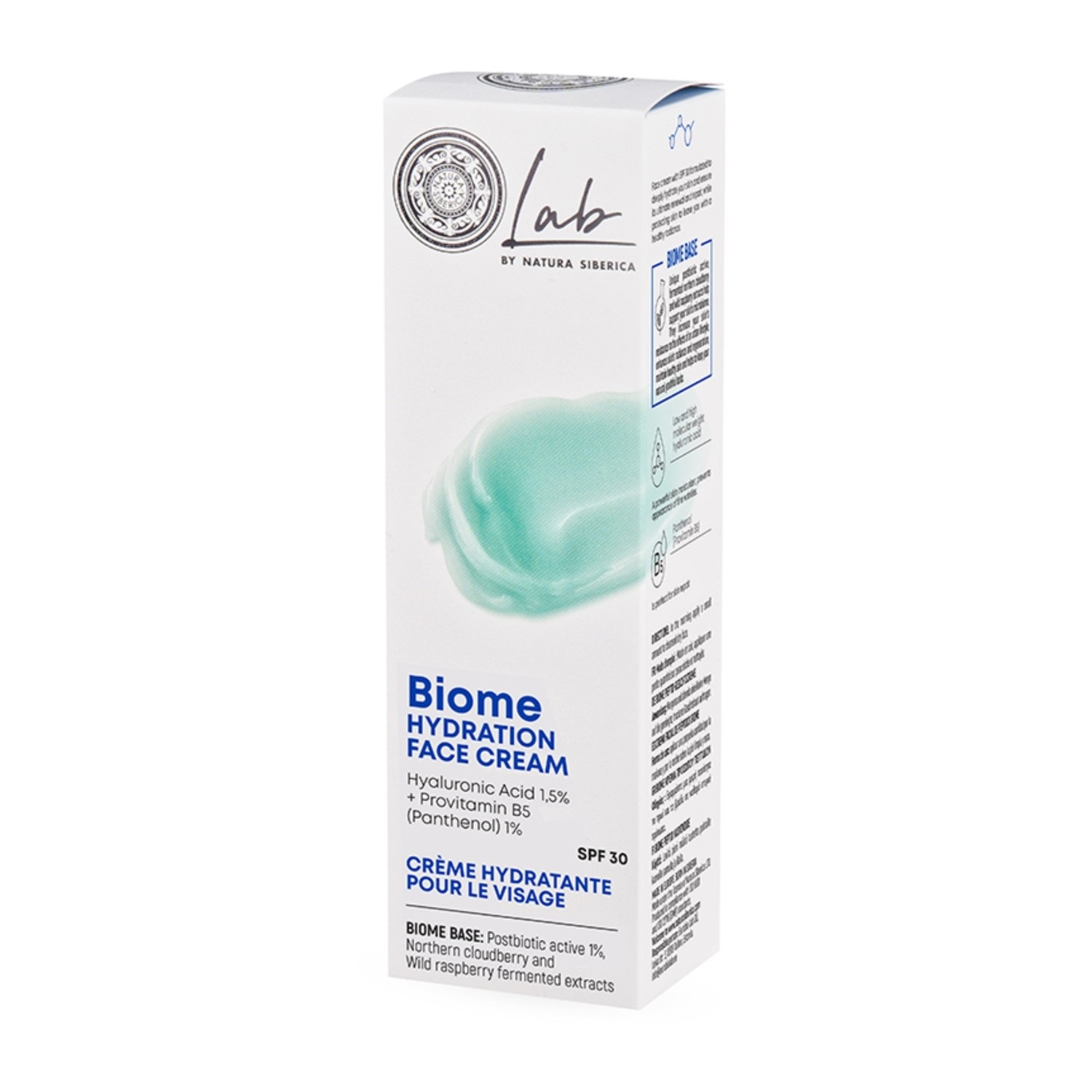 Natura Siberica LAB BIOME Crème visage hydratante SPF 30