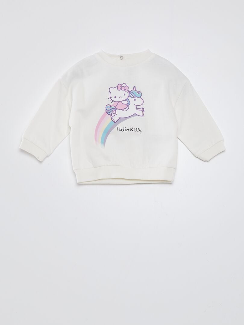 Moletom 'Hello Kitty' - BRANCO