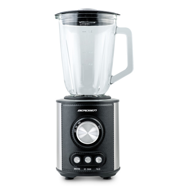 Blender kielichowy szklany 1,5 l czarny Berdsen