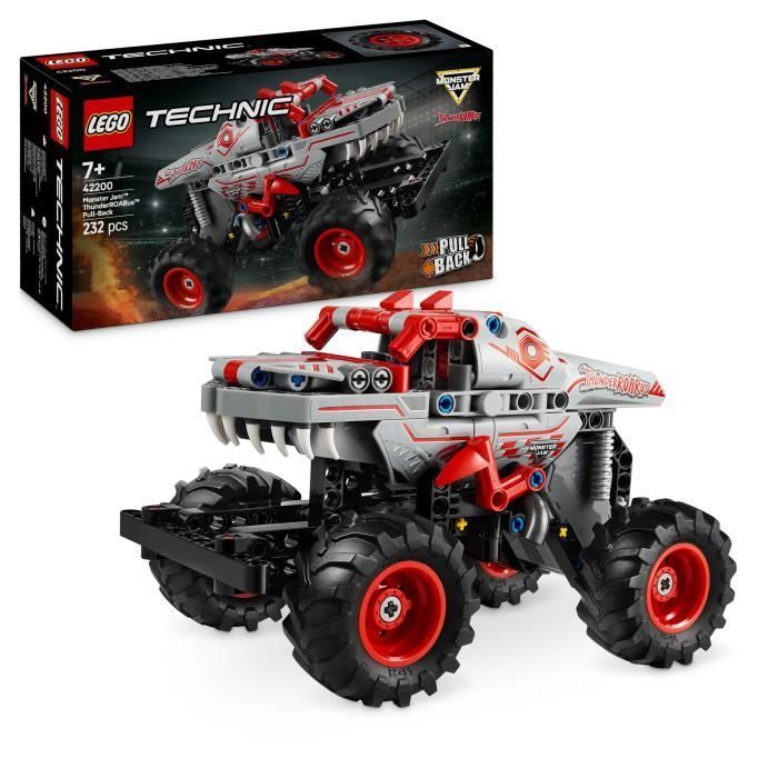 LEGO Technic 42200 Monster Jam ThunderROARus Pull-Back Dinosaur Truck - Ages 7+