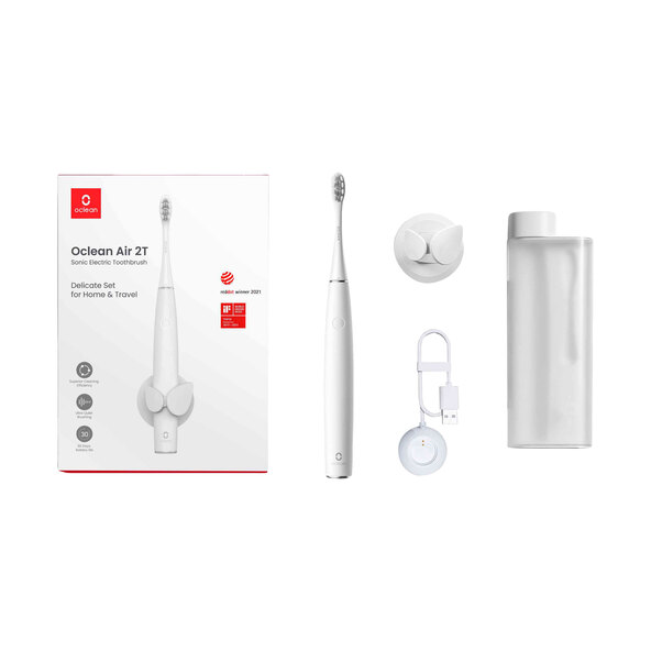 Air 2T electric toothbrush set, white