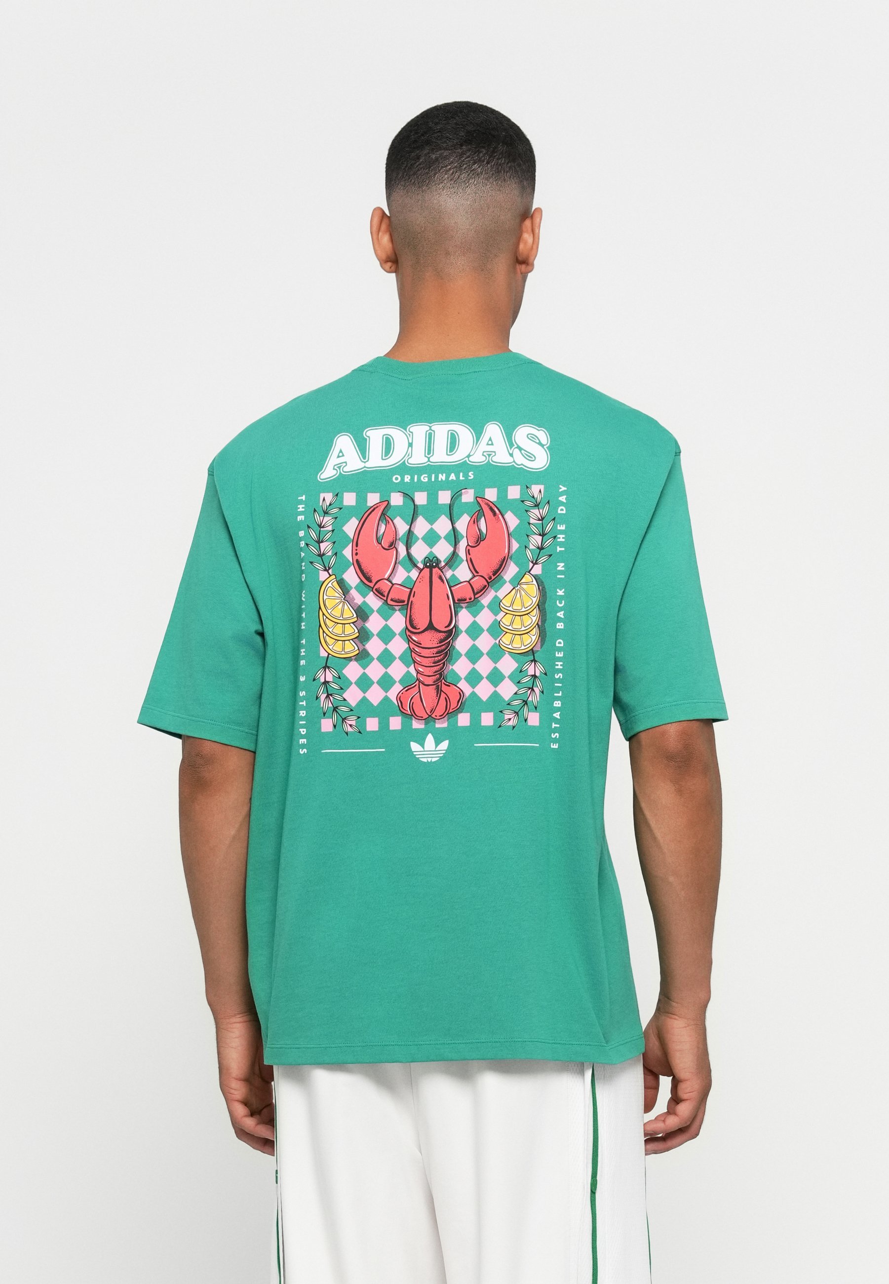 adidas Originals LOBSTER TEE UNISEX - T-shirt met print - semi-court groen