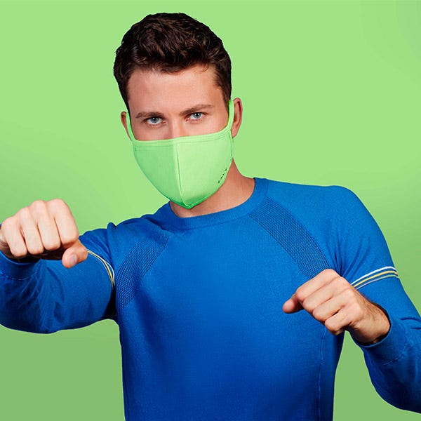 Återanvändbar neon ansiktsmask