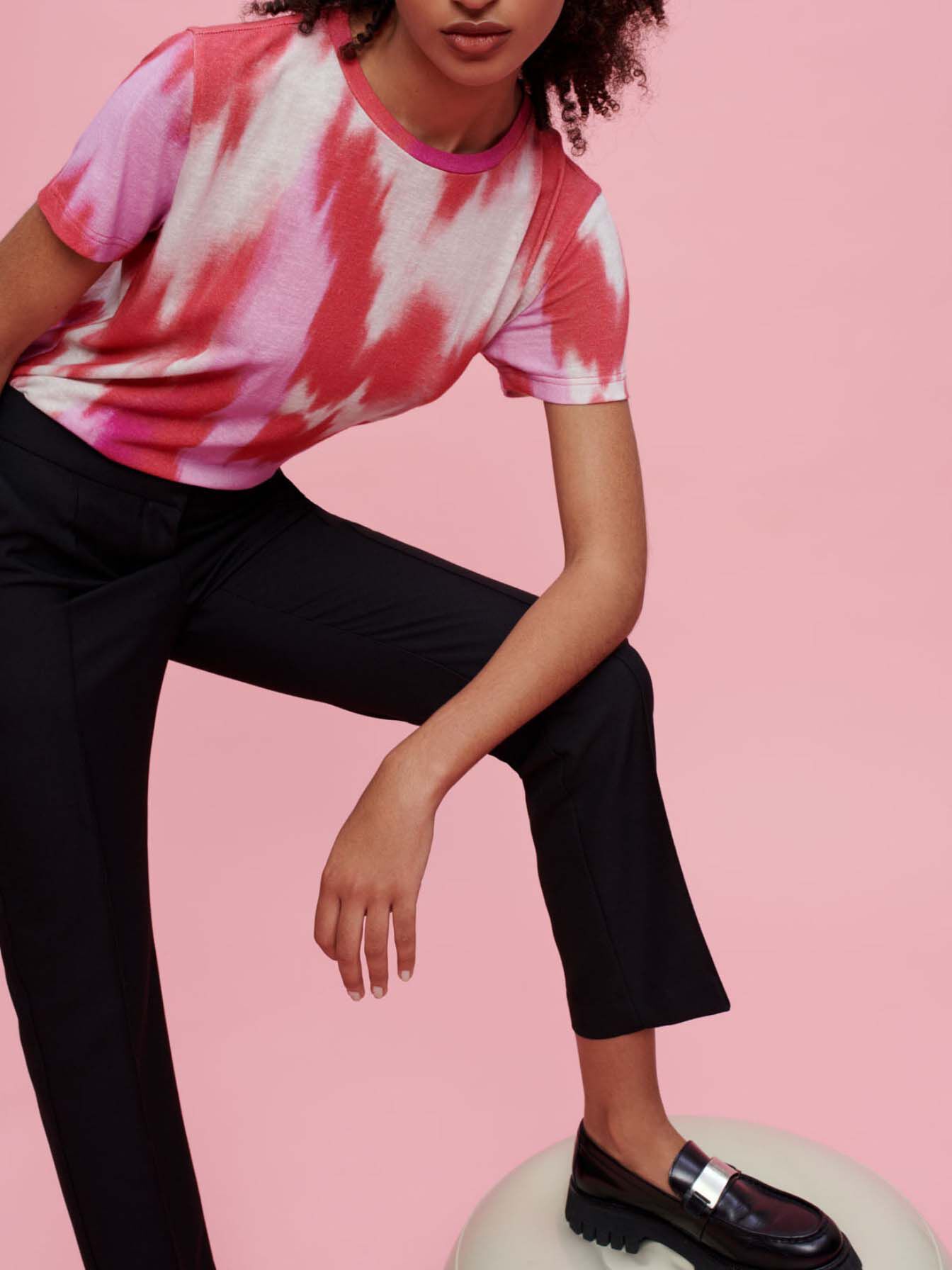 Pantaloni de costum cu croi drept - Negri