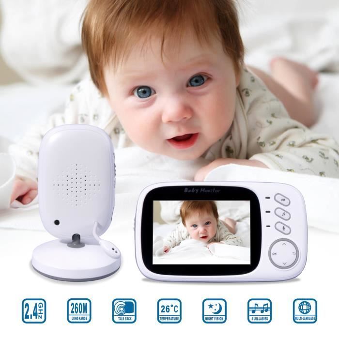 Baby Monitor Camera, Cool&Fun Wireless Baby Video Monitor with 3.2