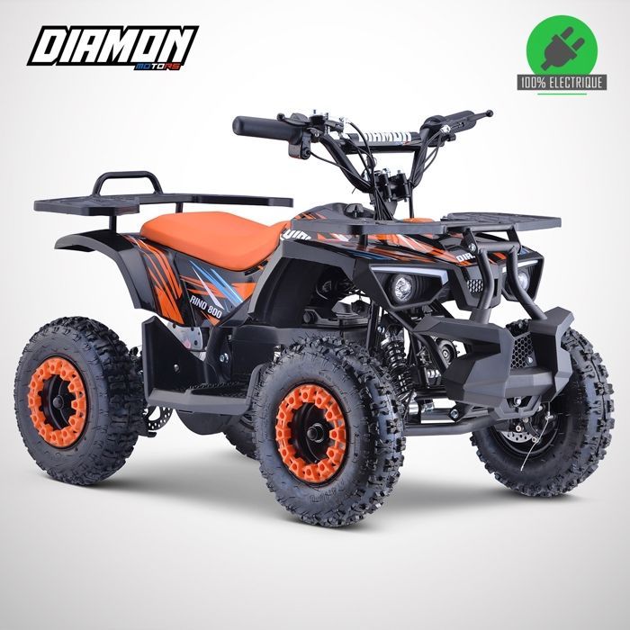 Quad elettrico tascabile per bambini 800W / BISON 800 / Edizione 2025 / Arancione