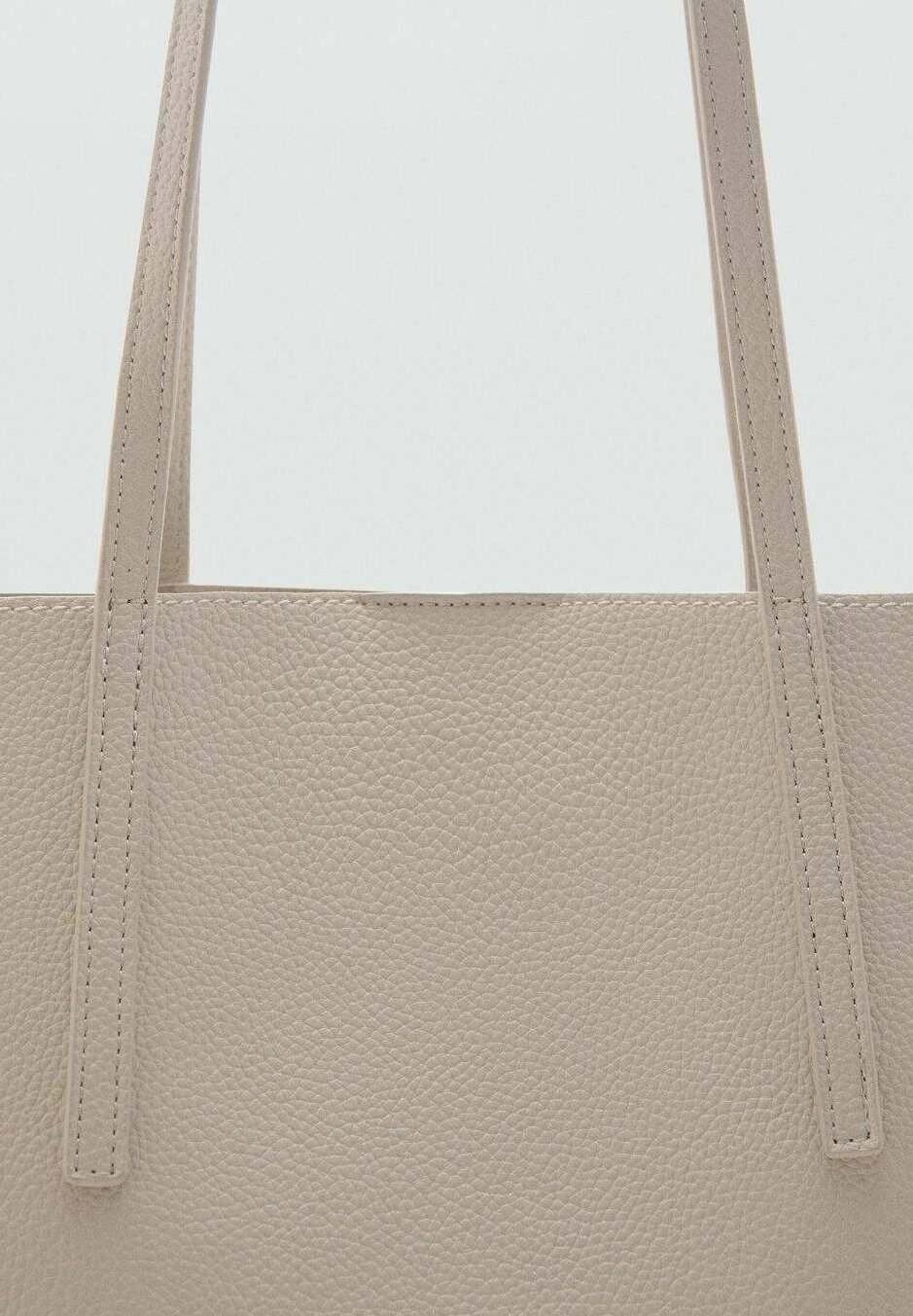 Mango Handtas - gemêleerd beige