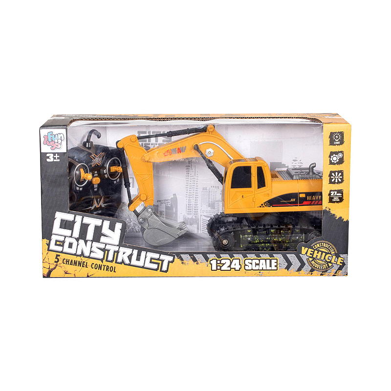 FunToys Grävmaskin 1:24, fjärrstyrd