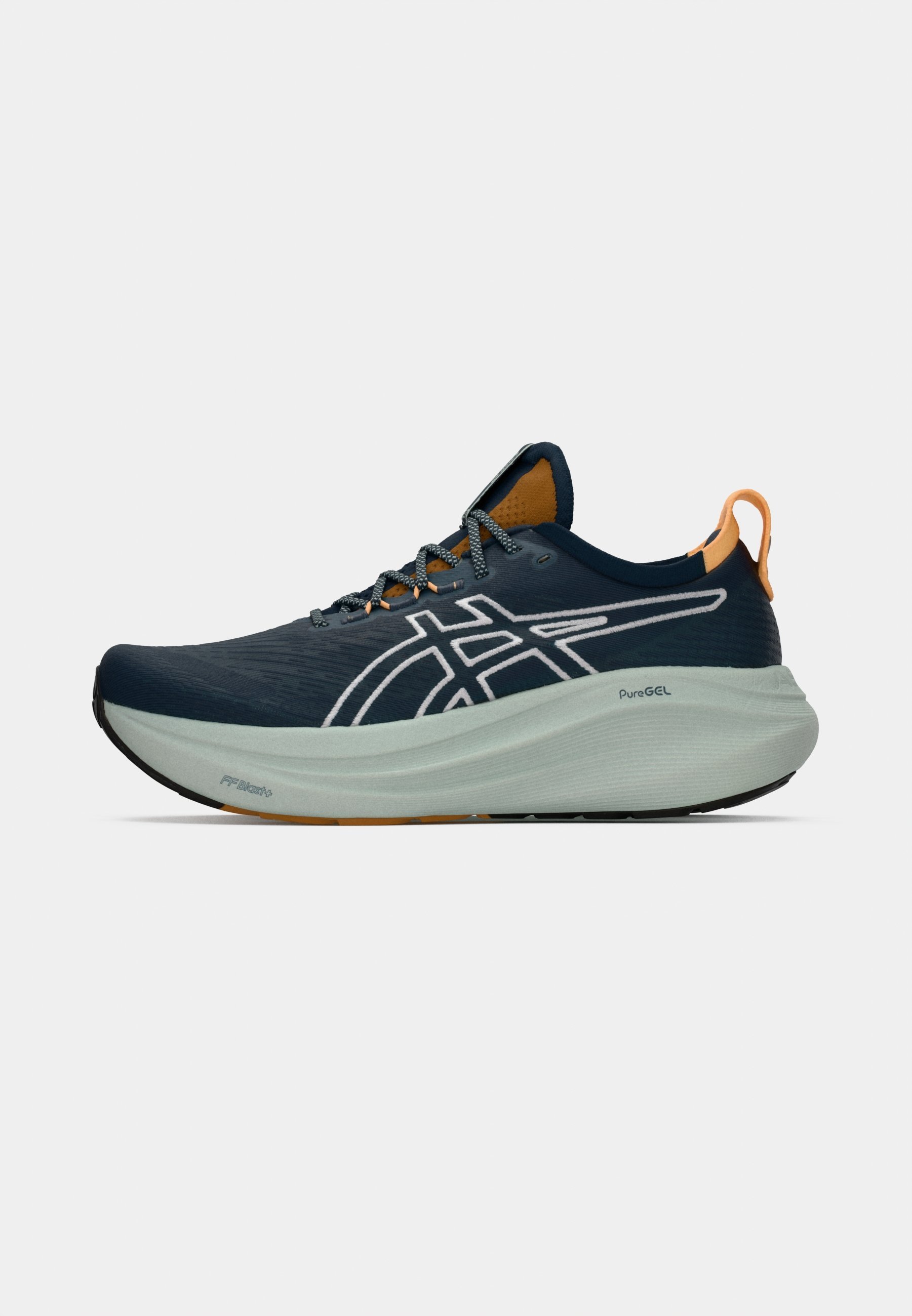 ASICS GEL-NIMBUS 27 TR - Løpesko for landevei - nature bathing/tranquil teal