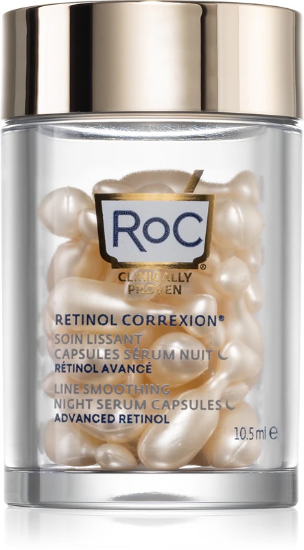„RoC Retinol Correxion Line“ lyginantis serumas nuo raukšlių kapsulėse