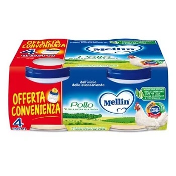 MELLIN Mellin Pollo HOMOGENEIZADO 4 x 80 g comida para bebés
