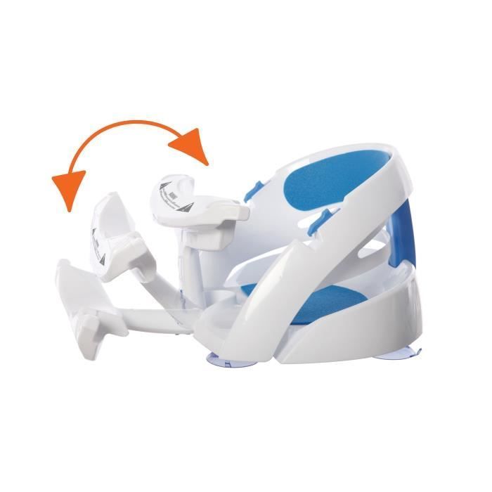 Seggiolino da bagno - DREAMBABY - Super confortevole - Indicatore di rilevamento del calore - Da 6 a 24 mesi fino a 13 kg - Bianco