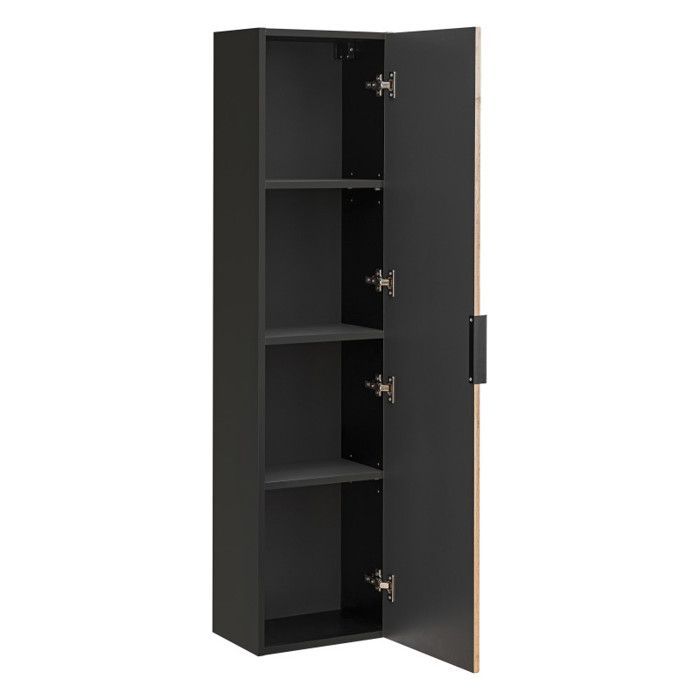 Conjunto de baño - GENÉRICO - Sylve Negro Wotan - 120 cm - Lavabos dobles - 5 elementos