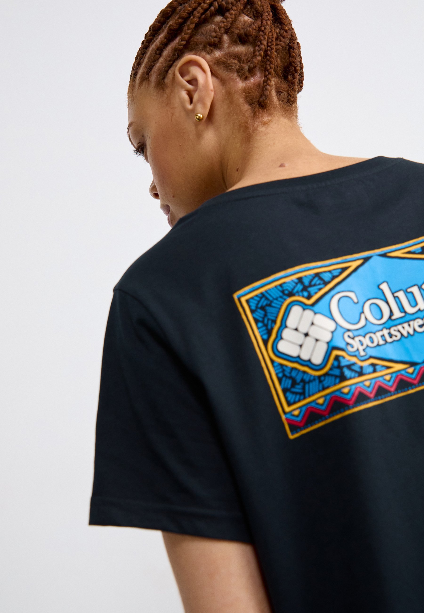 Columbia ROLLING BEND™ GRAPHIC - T-shirt met print - zwart