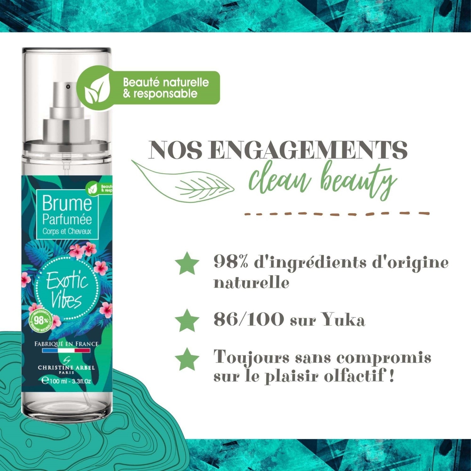 Christine Arbel Brume Corps et Cheveux EXOTIC VIBES 100ml