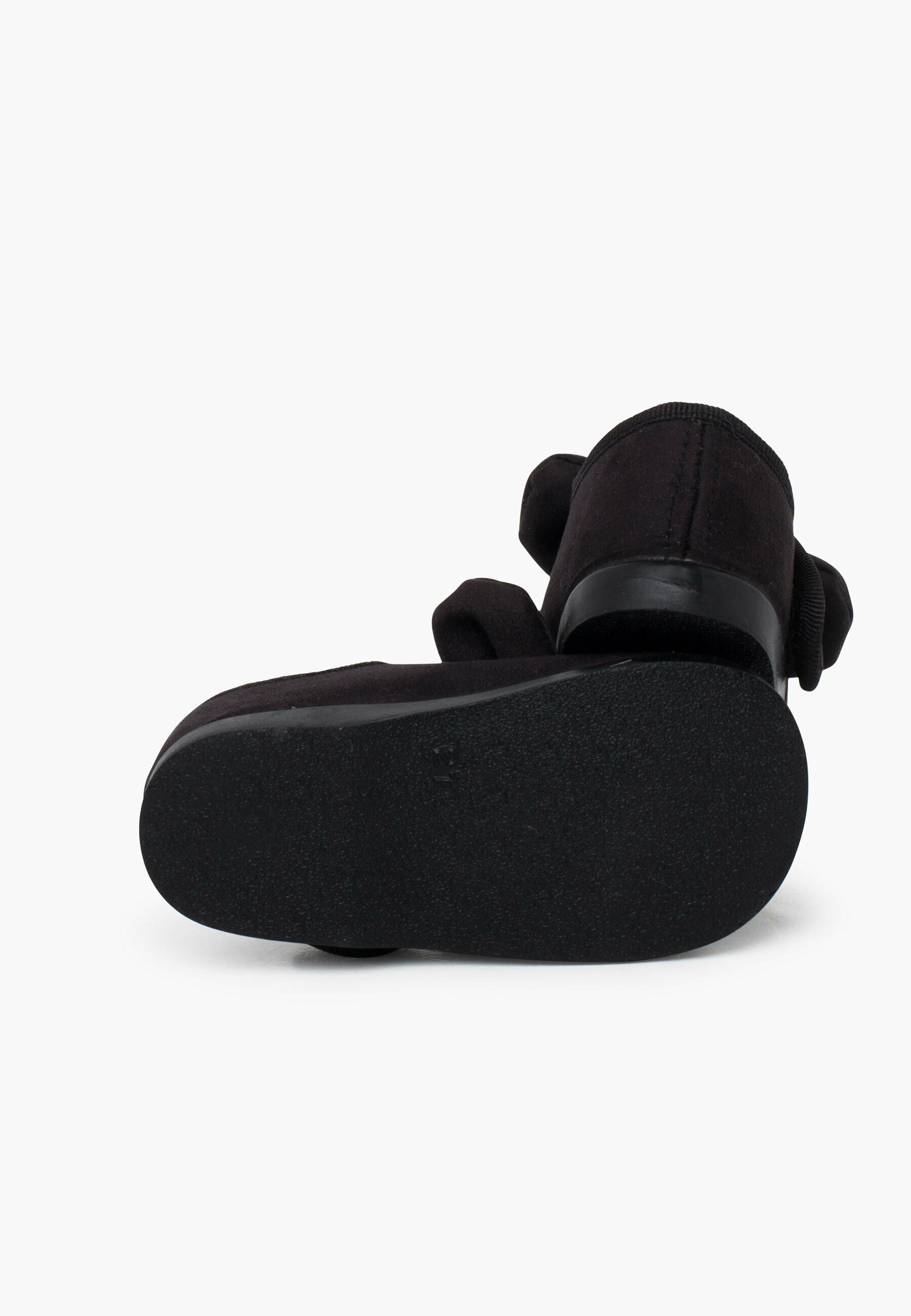 Pisamonas MERCEDITAS BAMARA CINTA ADHESIVA LAZO TIPO ANGELITOS - Ballerines à bride cheville - black
