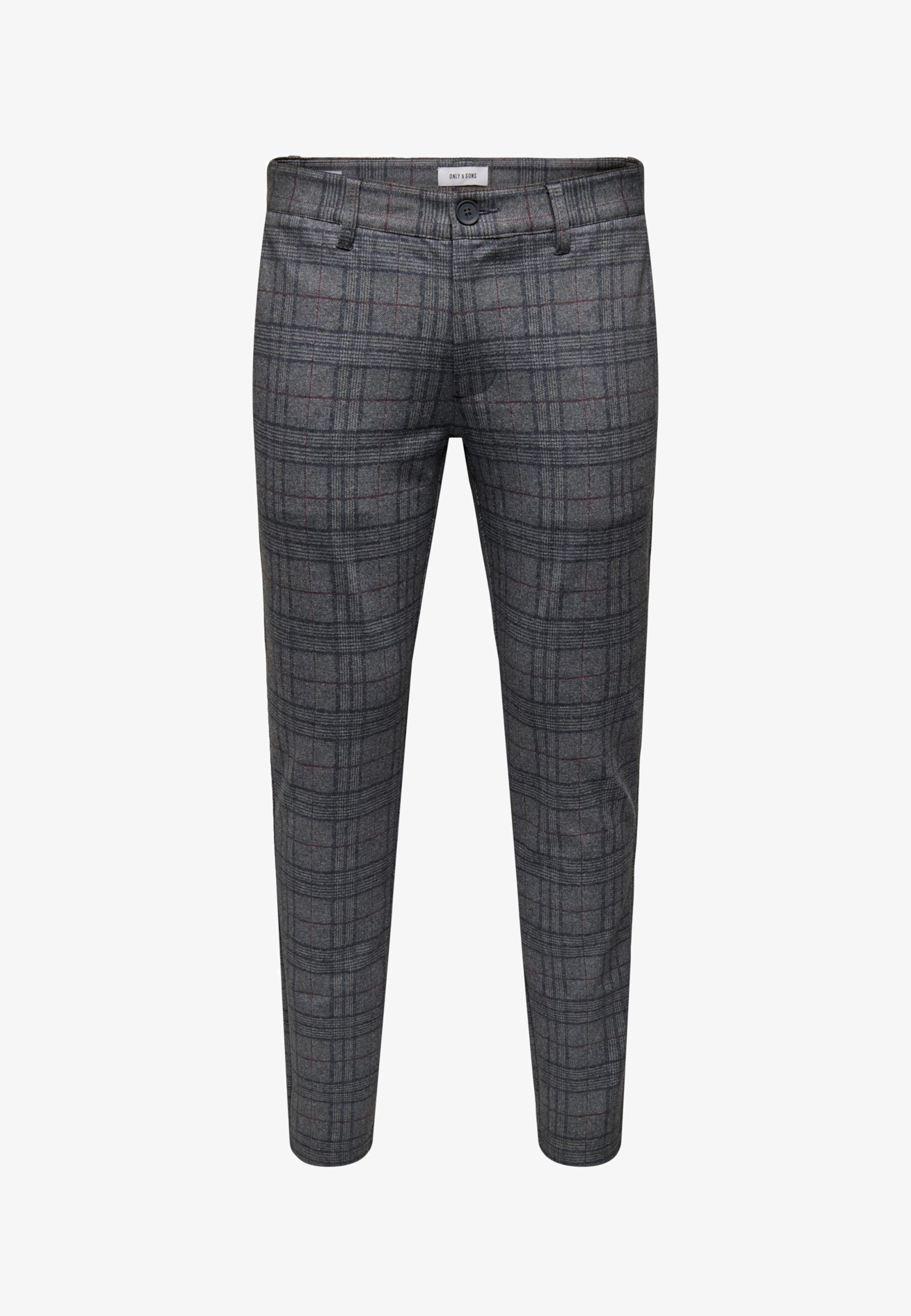 ONSMARK TAP CHECK PANT - Kalhoty - black/grey