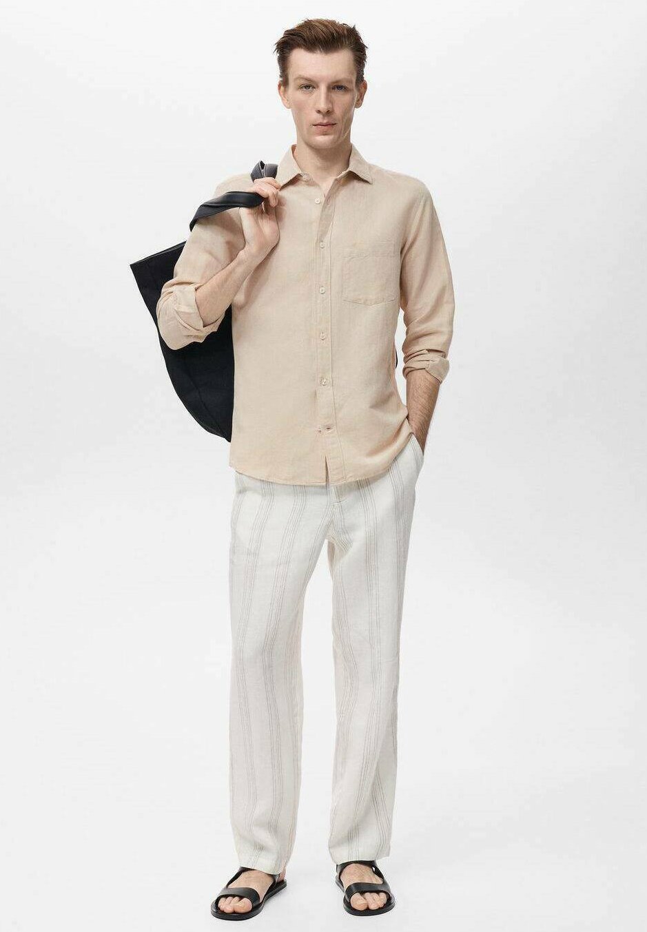 Mango POCKET - Hemd - sand