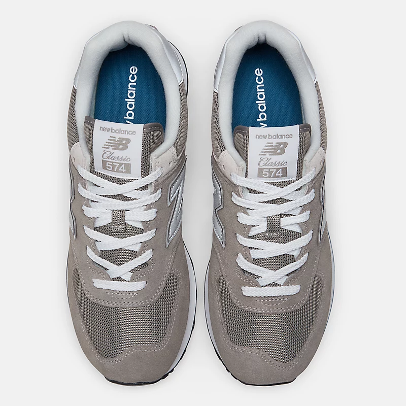 Unisex 574 Core – Grau mit Weiß