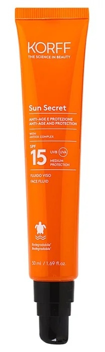 KORFF Korff Sun Secret Gesichtsfluid LSF 15 50 ml Selbstbräunungsflüssigkeit