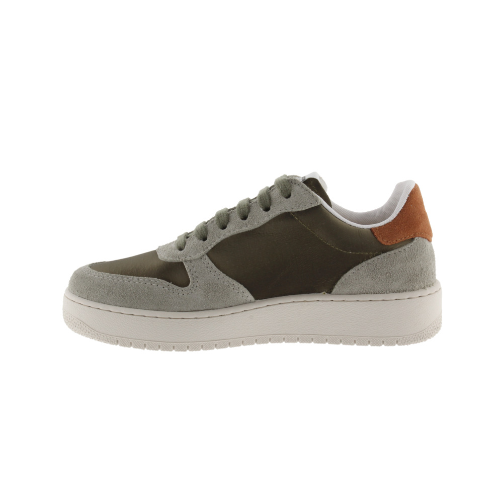 Zapatillas De Nylon Metal Victoria Madrid Con Piezas De Serraje Y Logotipo En Contraste