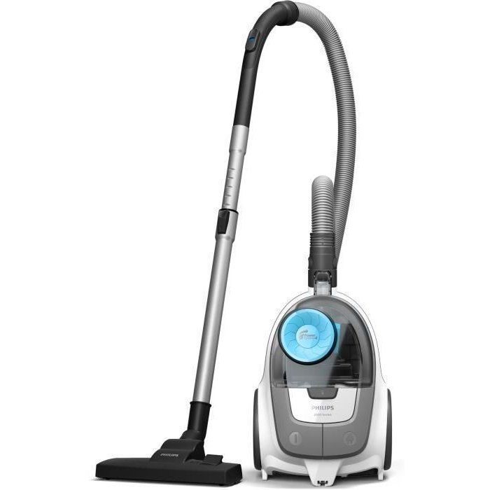 Beutelloser Staubsauger – PHILIPS – XB2122/09 – Serie 2000 – 850 W – 77 dB – Weiß/Blau
