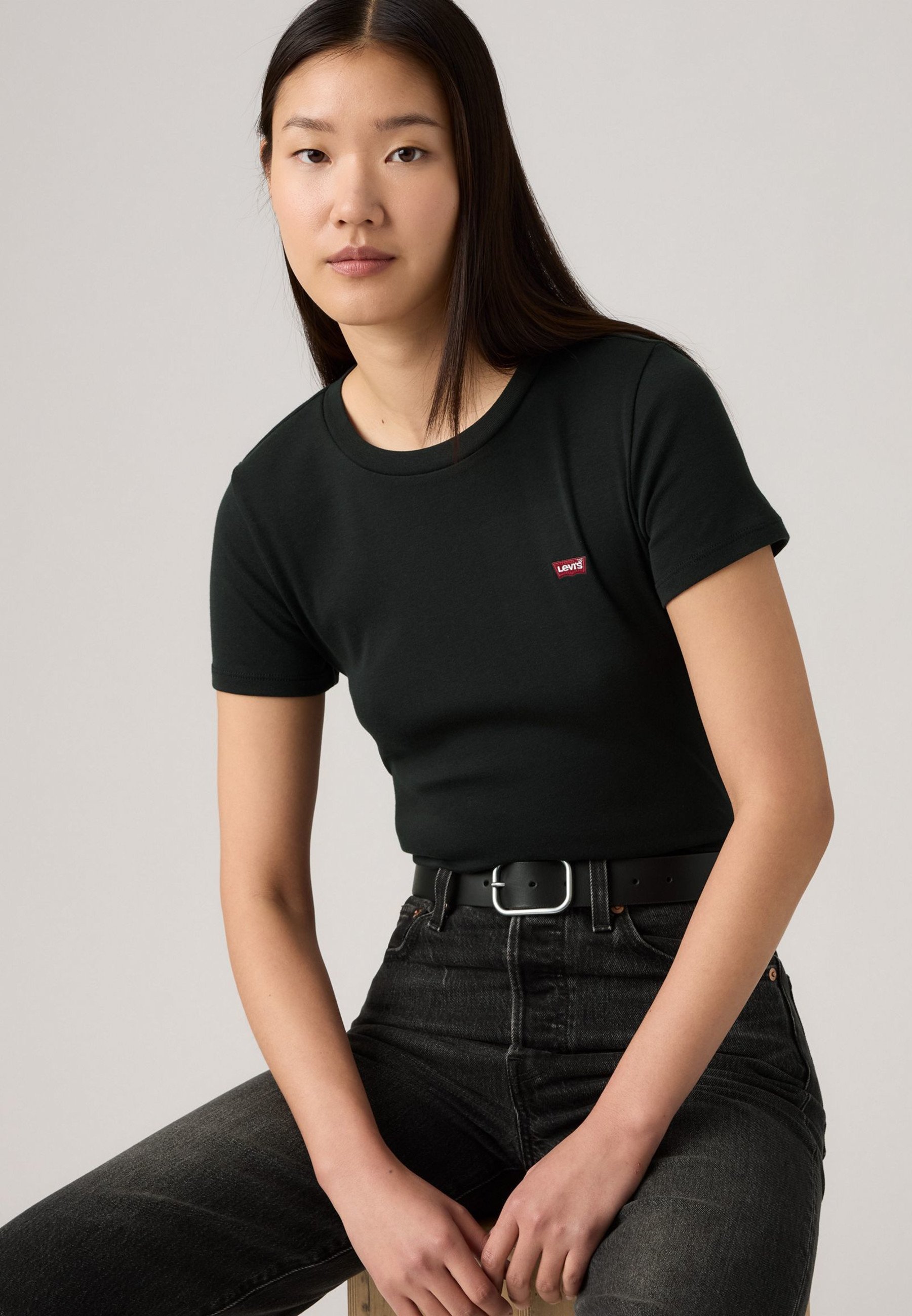 Confezione da 3 T-shirt Levi's® ESSENTIAL TEE - T-shirt basic - antracite notte/bianco/cappotto