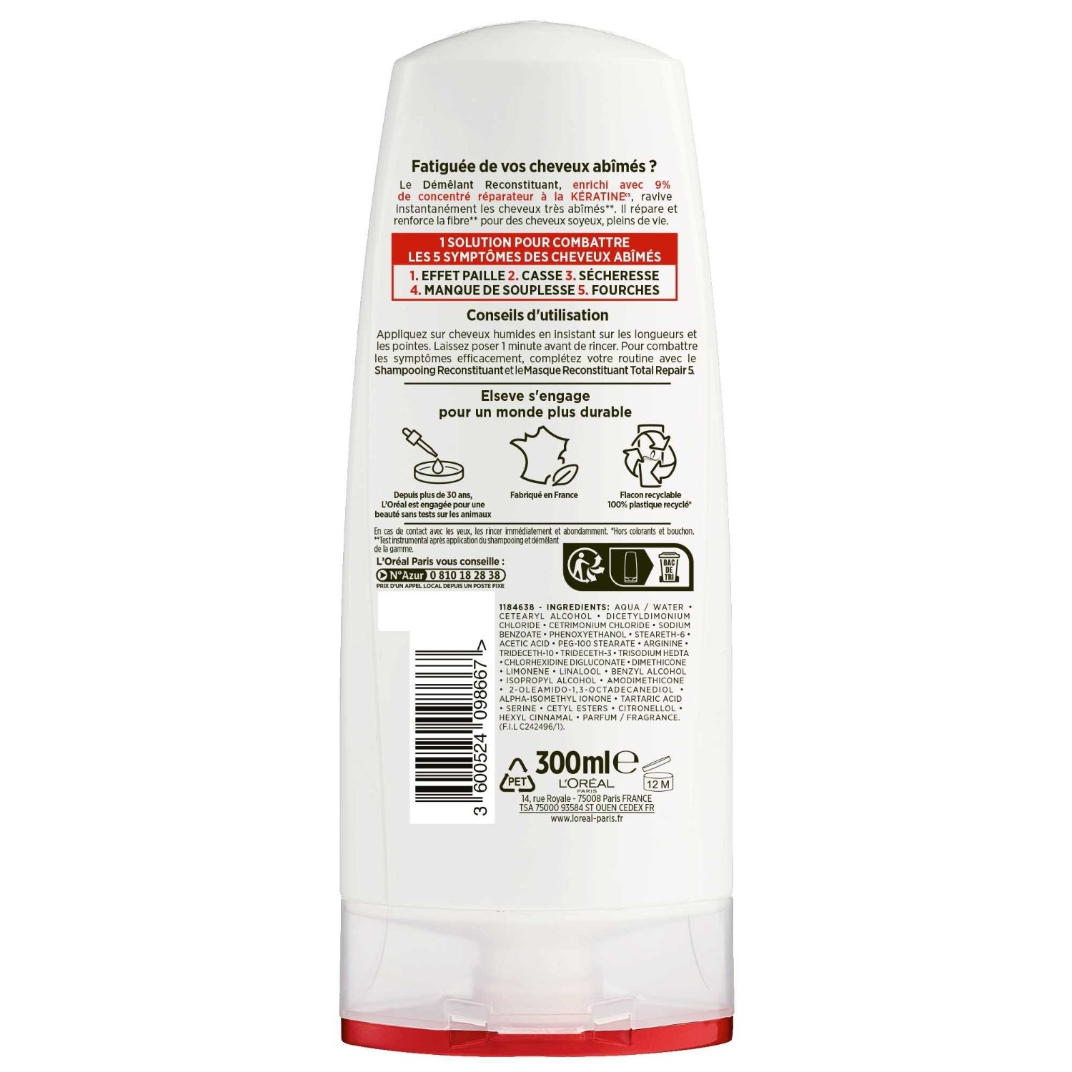 L’Oréal Paris Total Repair 5 Démêlant Cheveux Abîmés