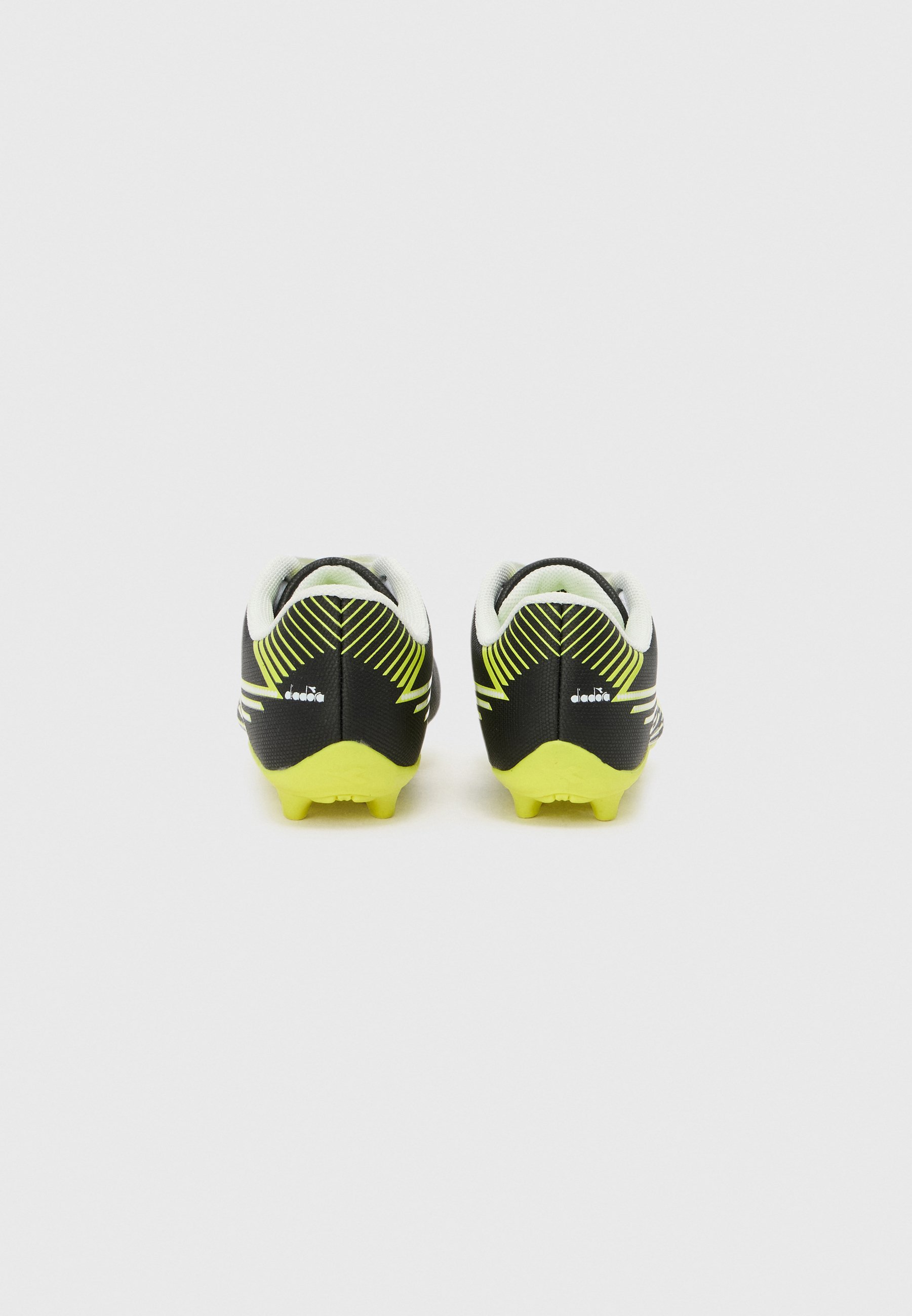 Diadora PICHICHI 8 UNISEX - Scarpe da calcio per terreni compatti - nero/giallo fluo
