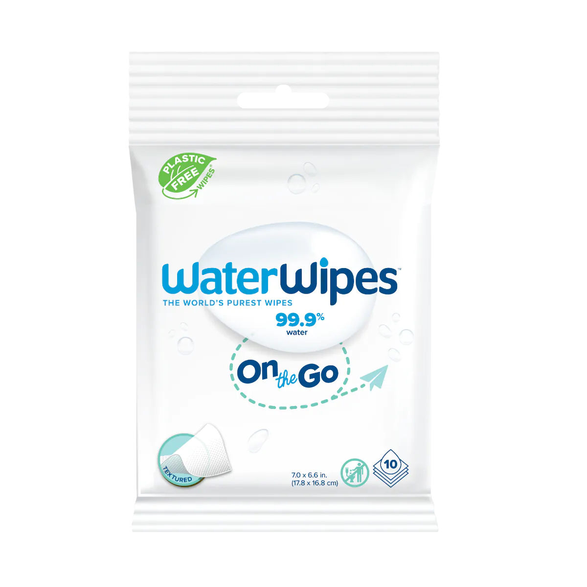 Water Wipes Bio OnTheGo - odświeżające Chusteczki nawilżane 10 szt.