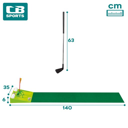 Minigolfset met 2 clubs en 4 ballen van CB Sports