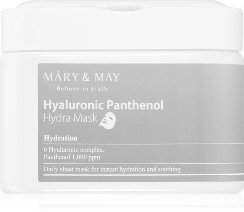 Sada intenzivně hydratačních látkových masek Mary&May Hyaluronic Panthenol Hydra Mask