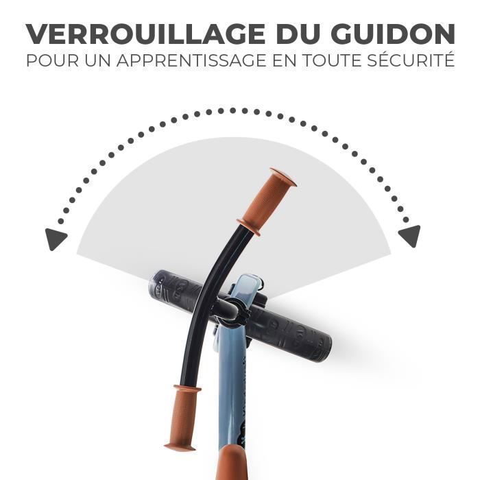 Draisienne Bébé Kinderkraft 2WAY NEXT, Cadre Bas, Roues en Mousse, Selle Réglable, Légère et Ergonomique, Montage Facile, Bleu