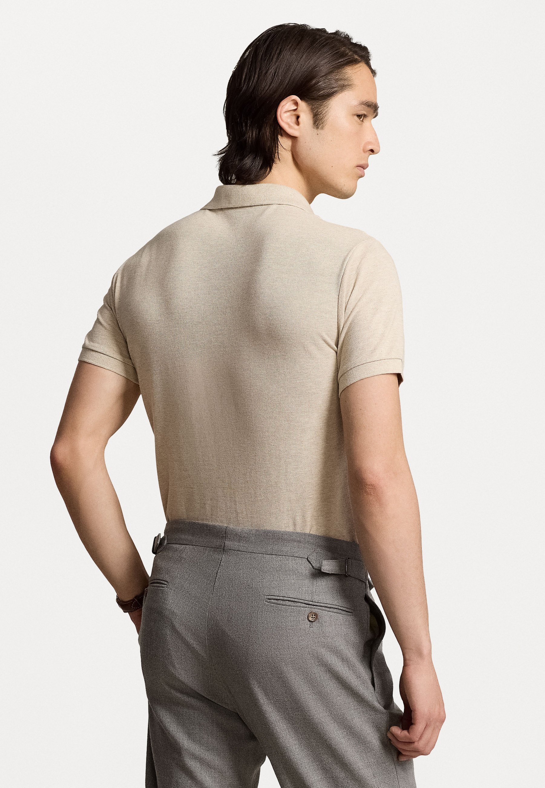 Polo Ralph Lauren LA POLO IN RETE ICONICA - Polo - expedition dune heather