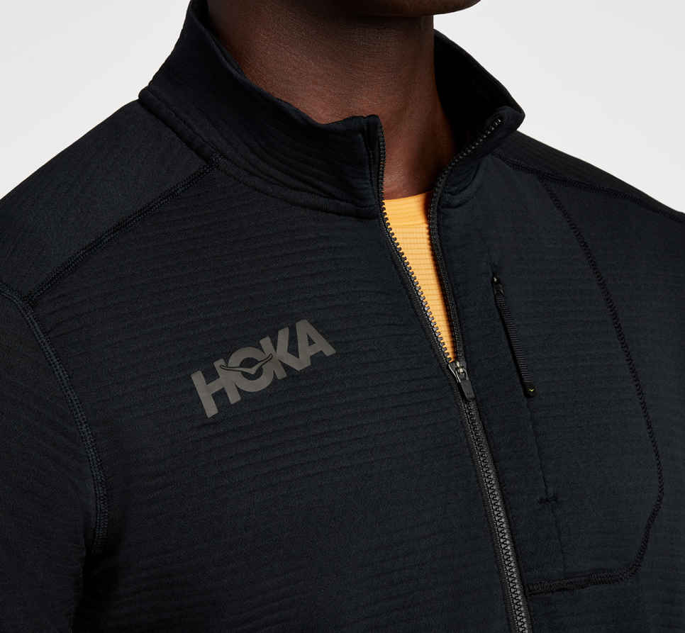 HOKA 1/2 rits Zwart