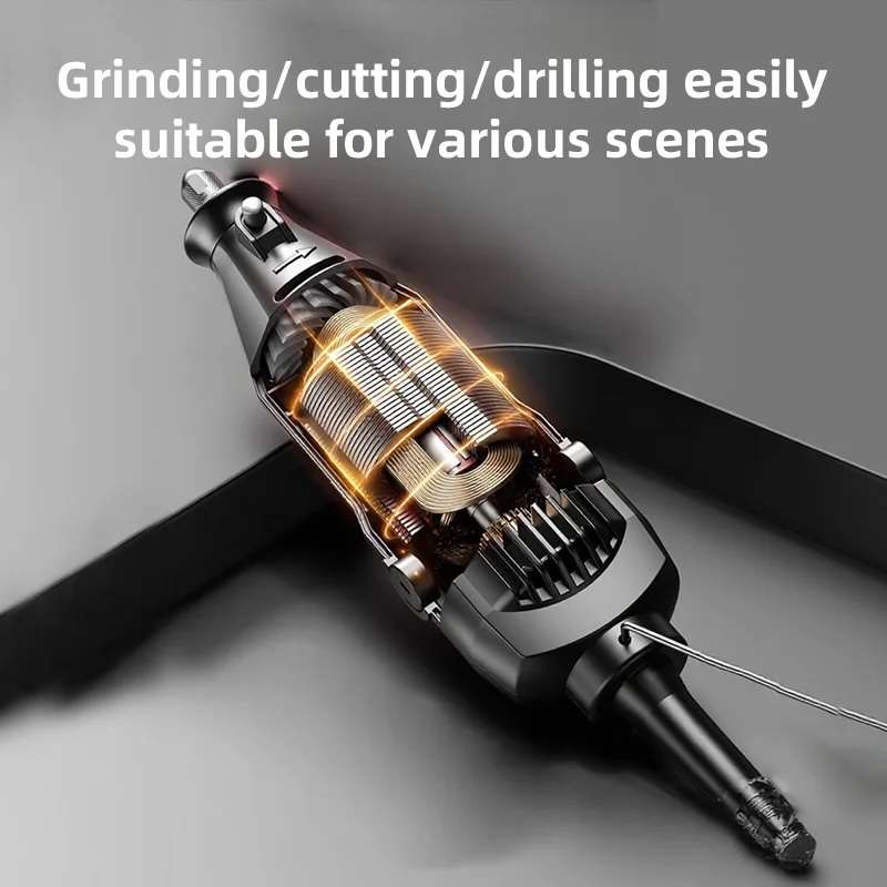 Electric grinder, small handheld grinder, jade carving electric polishing artifact, high-power cutting tool, carving machine