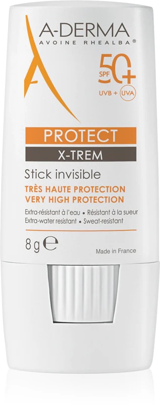 A-Derma Protect X-Trem Invisible Stick aizsargstienis jutīgām zonām ar SPF 50+