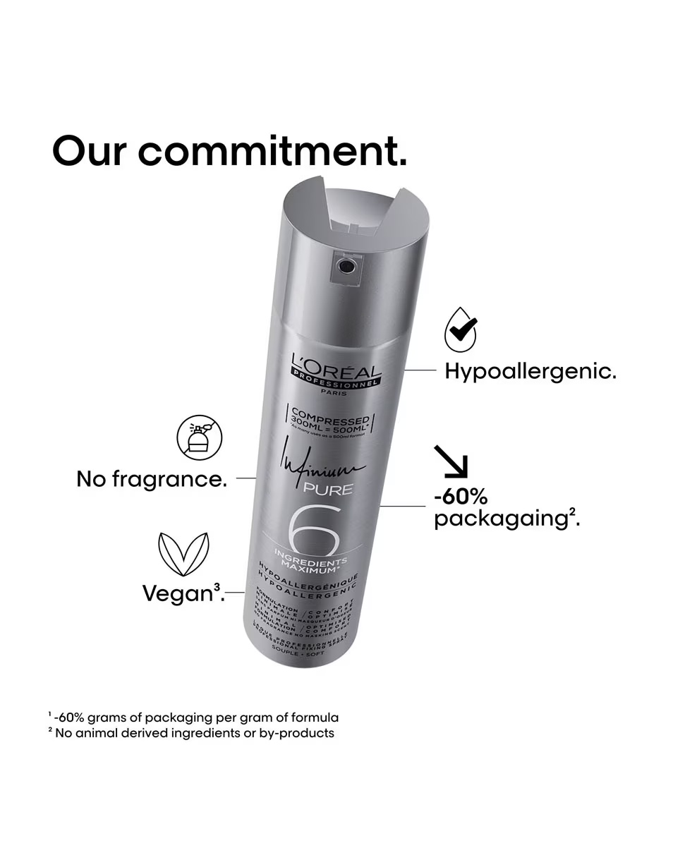 L'OREAL PROFESSIONNEL L'Oréal Professionnel Infinium Pure Soft Hipoalergenski sprej za kosu s laganim učvršćivanjem
