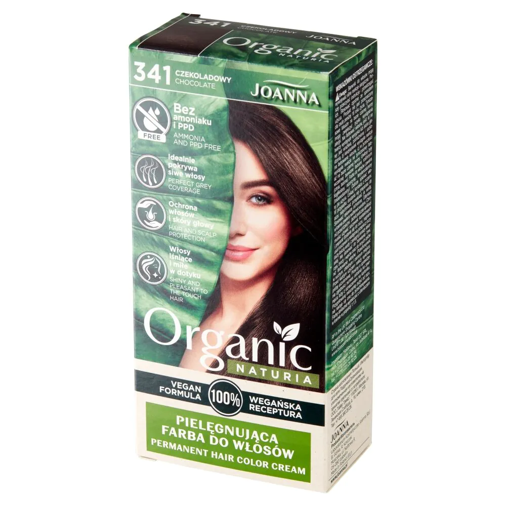 Joanna Naturia Organic Vegan Farba do włosów Czekoladowy 341