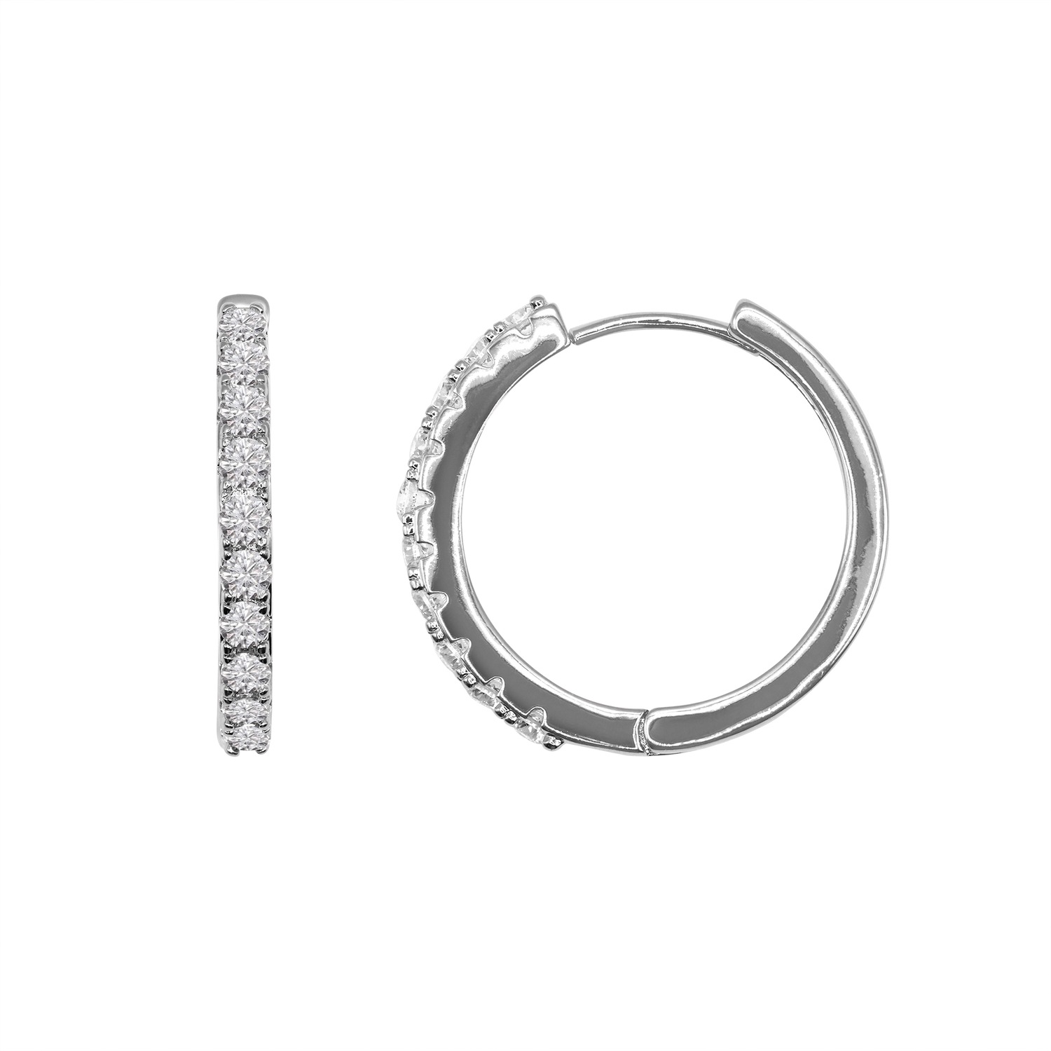 Heideman Boucles d'oreilles Joshua couleur argentée polie