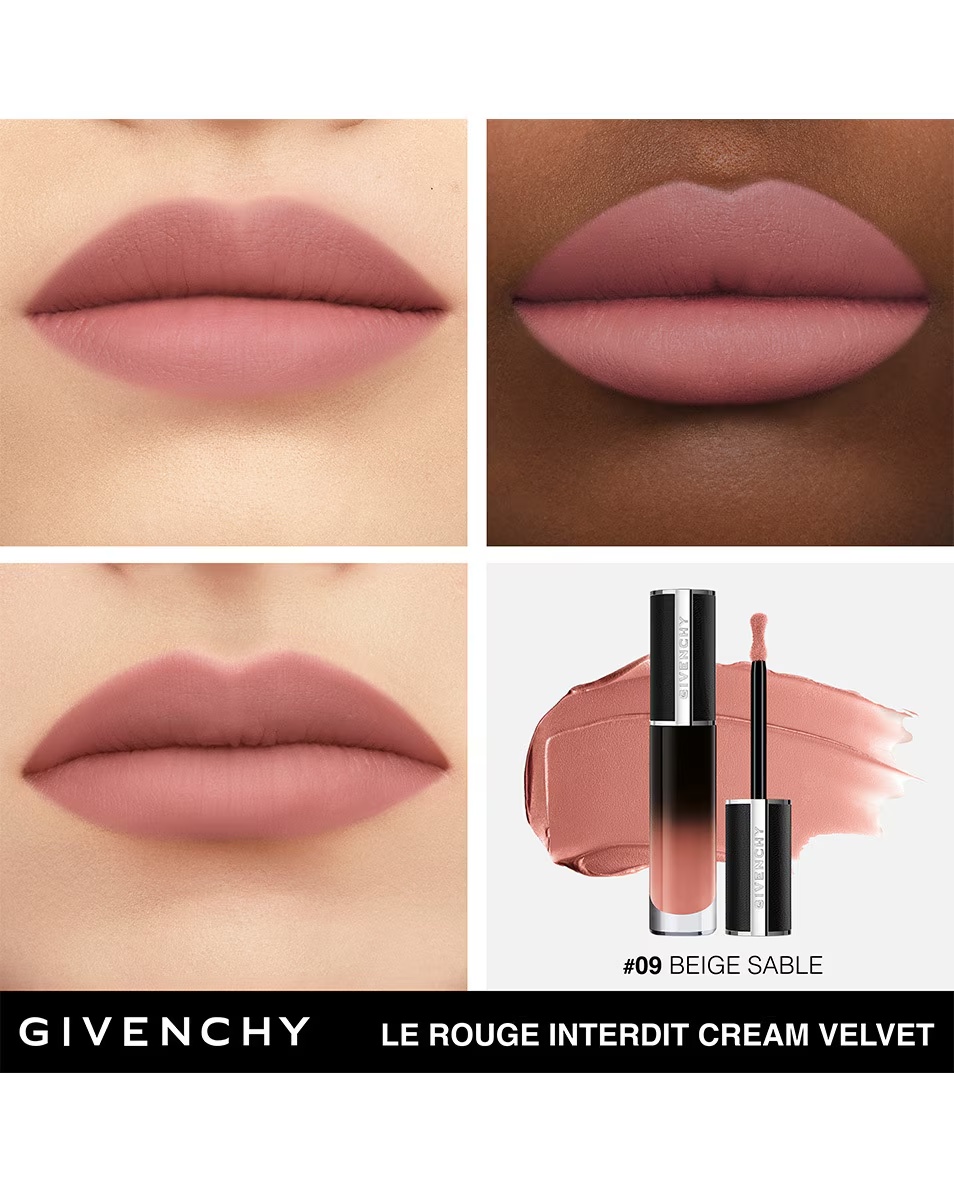 GIVENCHY COSMETICS LE ROUGE INTERDIT CREAM VELVET FINIS MAT CREMOS - CULOARE DE LUNGĂ DURATĂ