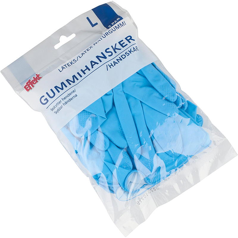 Effekt gummihansker 3-pakning L, Effekt