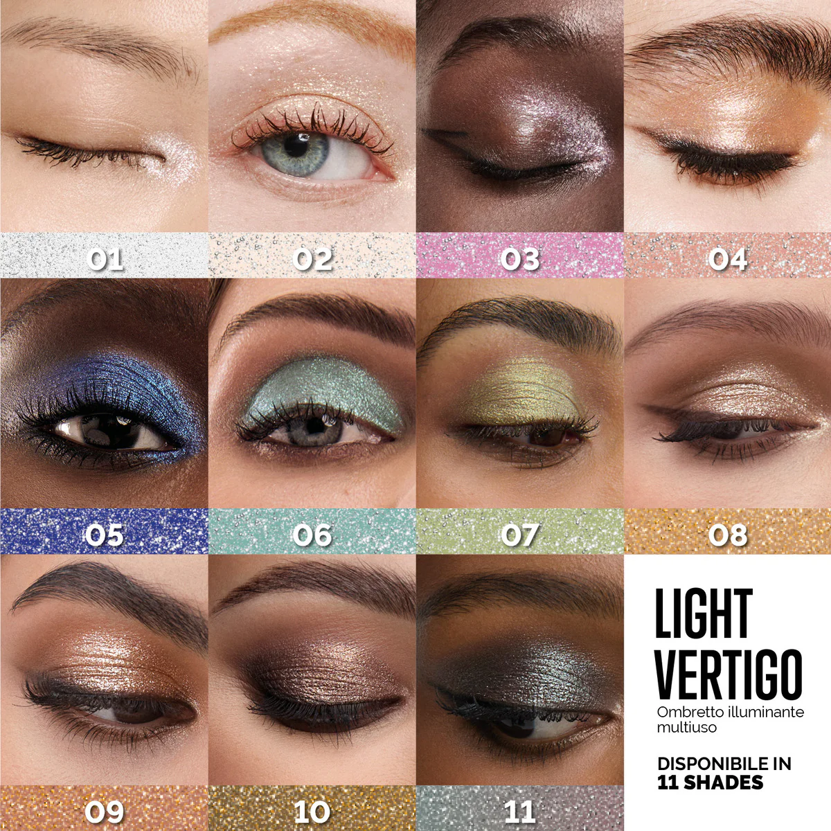 Viso LIGHT VERTIGO - Ombretto compatto, Sublimatori e Illuminanti