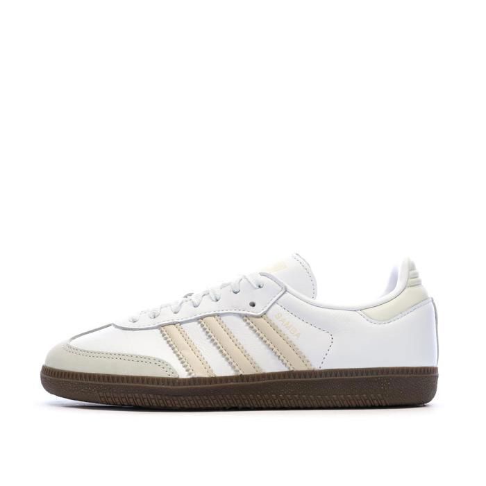 Samba Baskets Blanches/Beige Femme Adidas