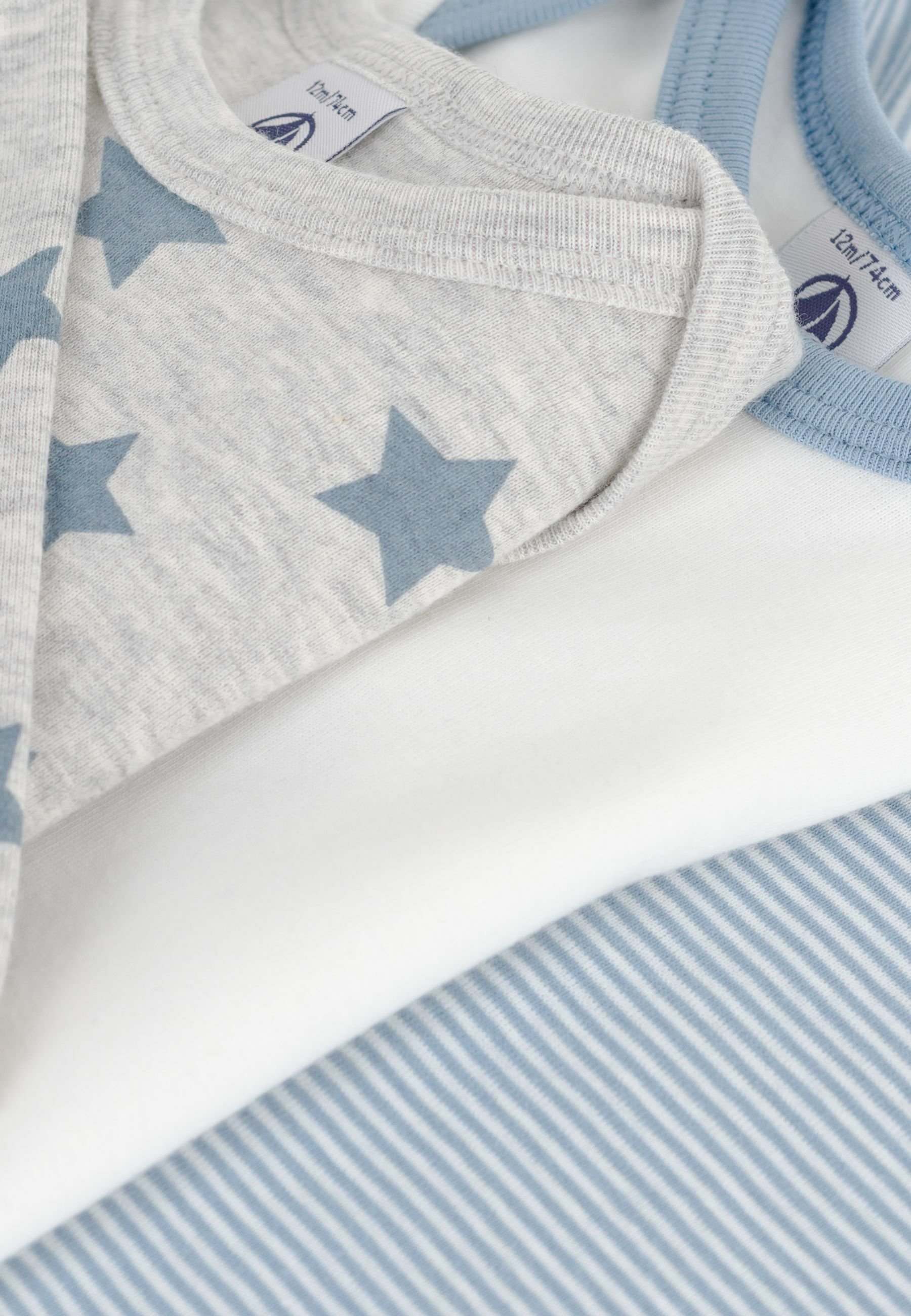Petit Bateau 3 PACK UNISEX - Body - veelkleurig