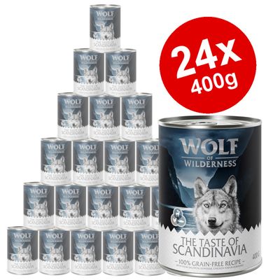 Wolf of Wilderness „Der Geschmack von“ Sparpackung 24 x 400 g