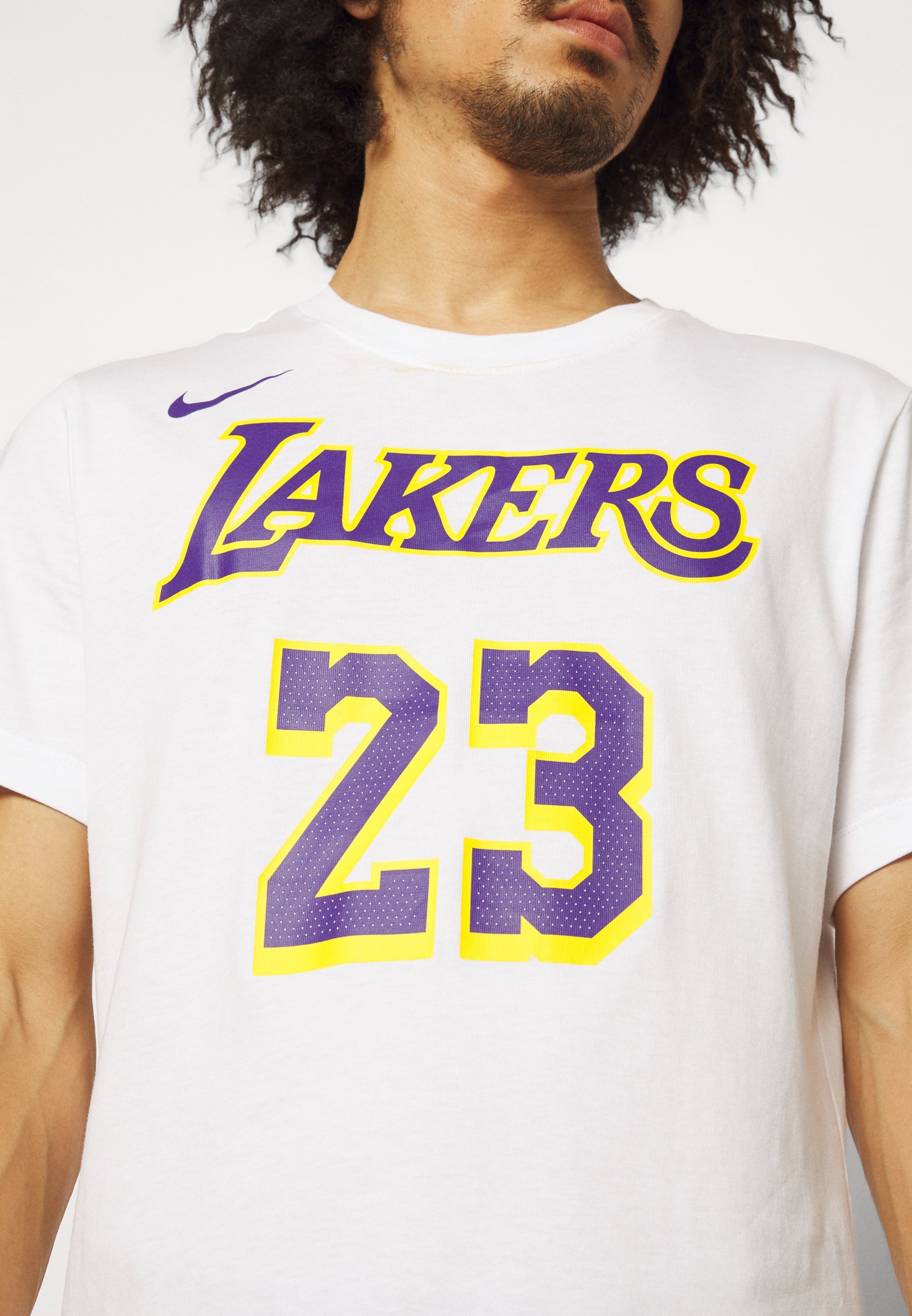 Nike Performance NBA LOS ANGELES LAKERS LEBRON JAMES T-shirt - Clubkleding - wit