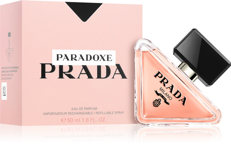 Frasco recarregável Prada Paradoxe Eau de Parfum para mulheres