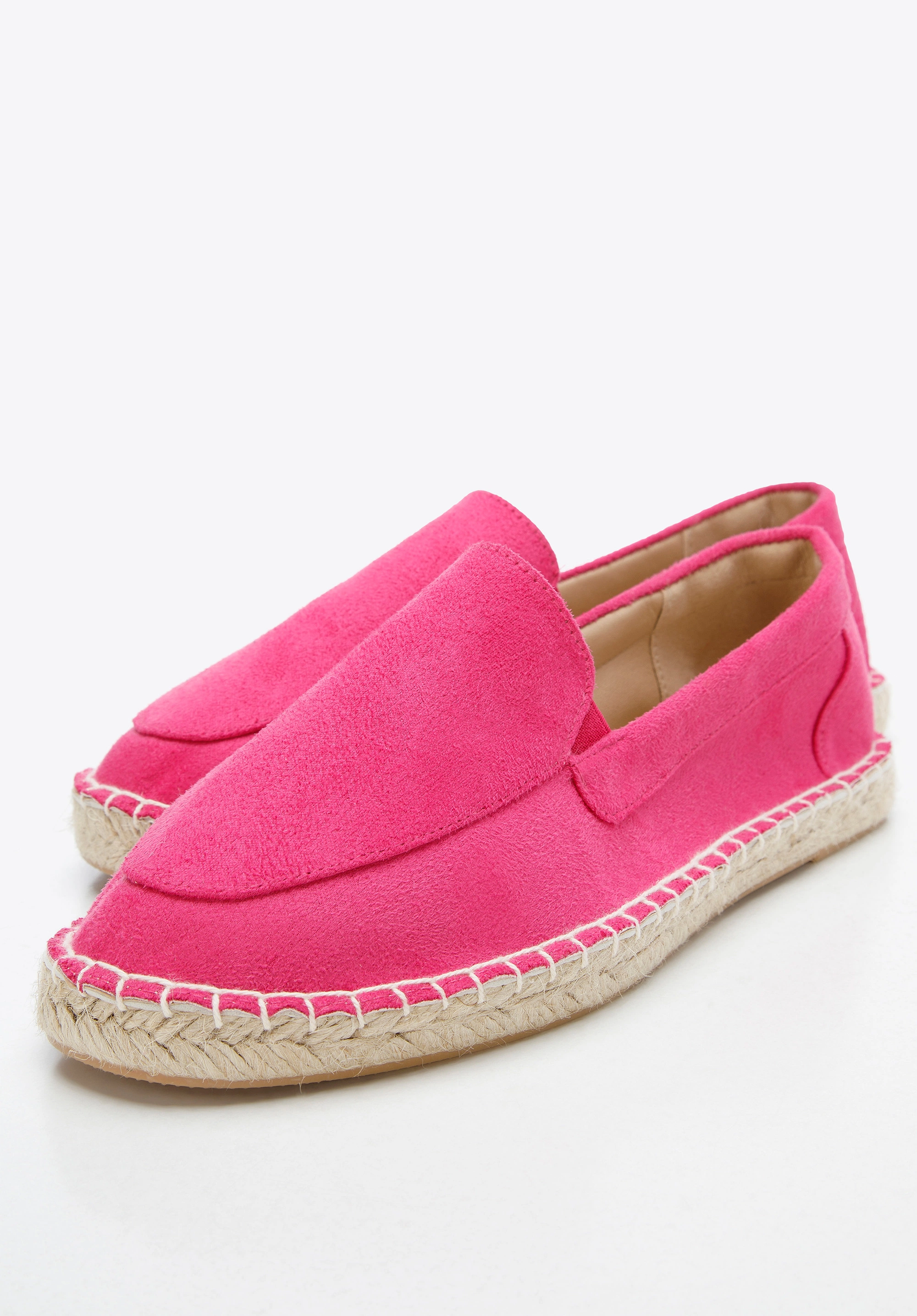 Damskie espadryle z ekozamszu różowe
