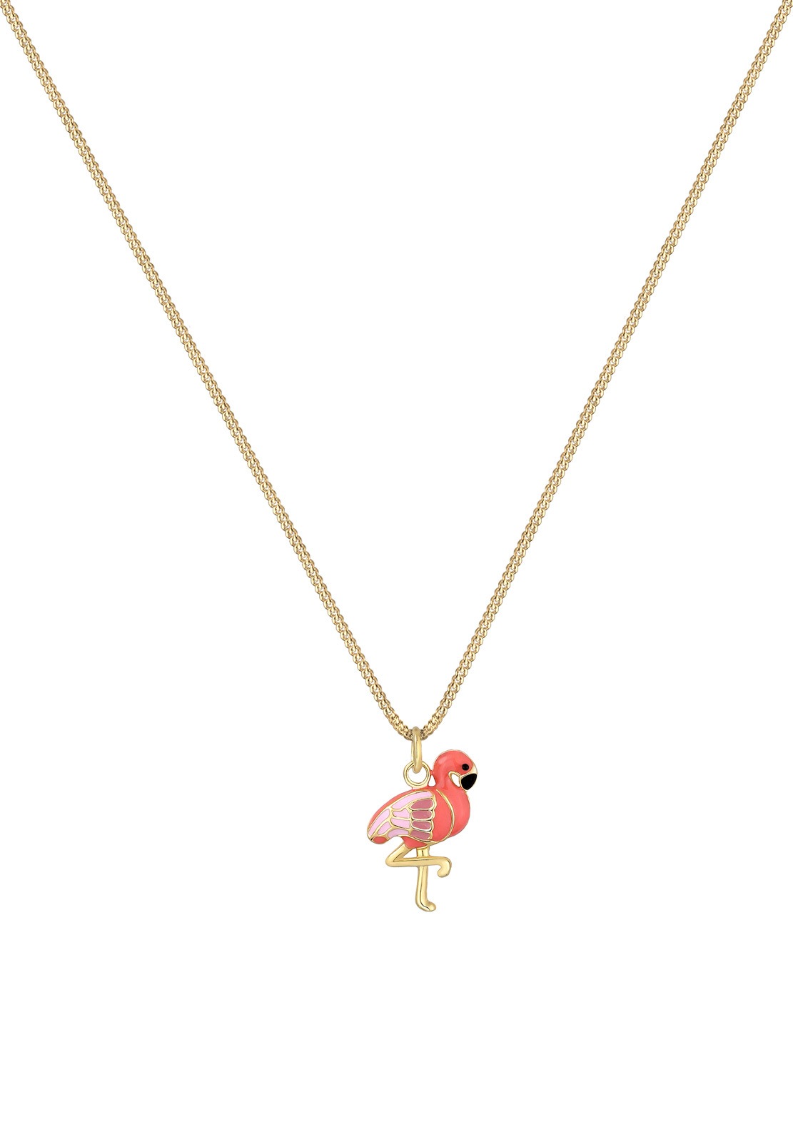 Elli Femme Pendentif Flamant Émail - (925/1000) Argent